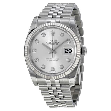 rolex silver men